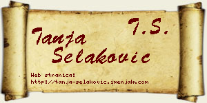 Tanja Selaković vizit kartica